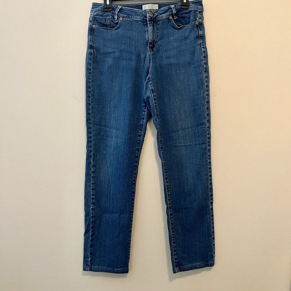 J Jill Weekender Straight Leg Women’s Denim Jeans 8 Mom Slim